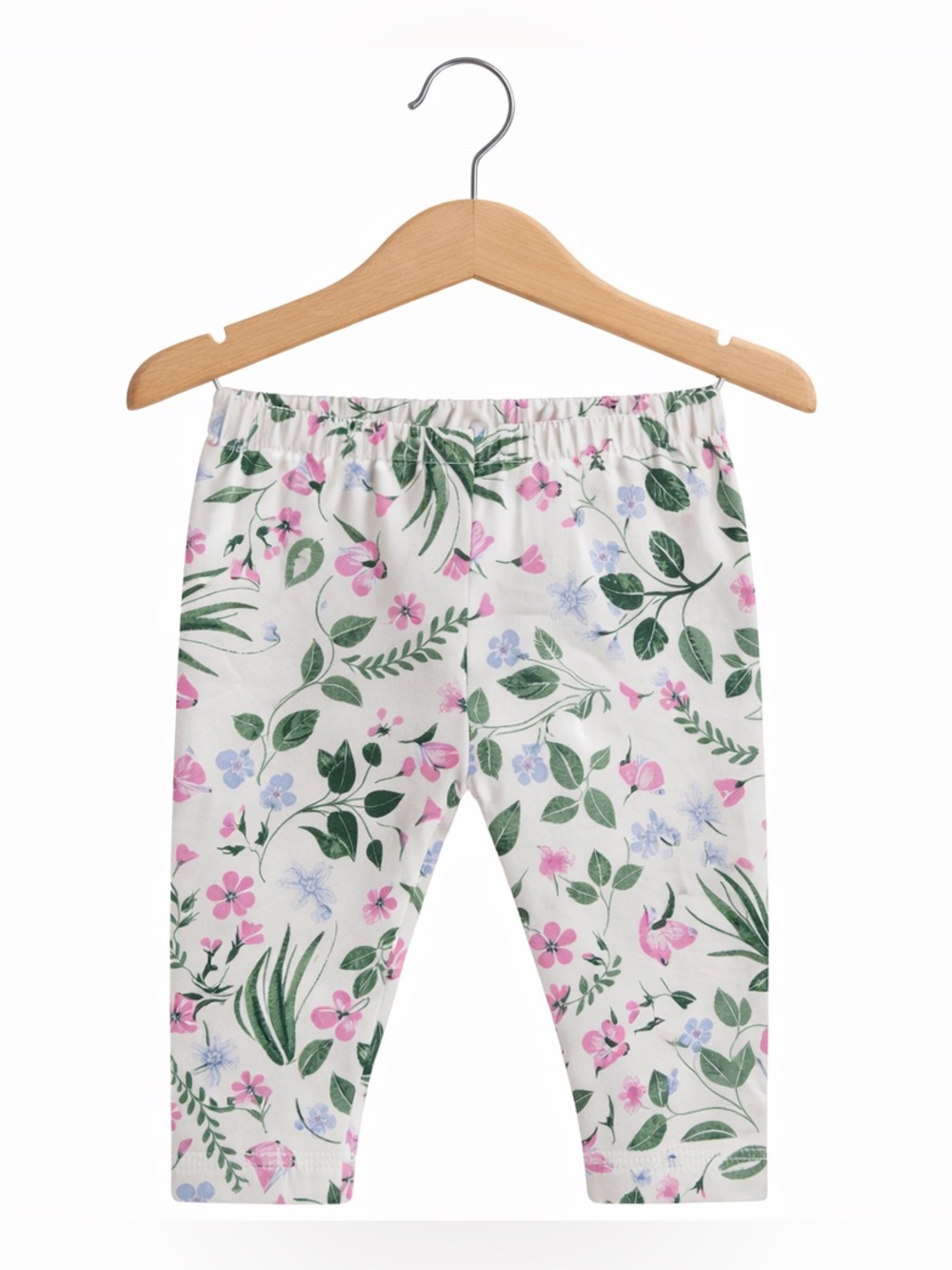 5/$15 Joe Fresh Baby Floral Leggings Size 0-3 Months